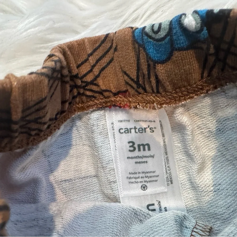 Carter’s Baby Boy 3M 4 Pc Bodysuit Jogger Pants‎ Bundle Football Car